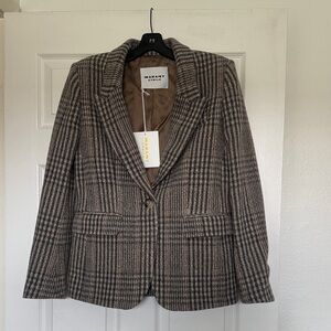 Isabel Marant Checkered Brown Blazer